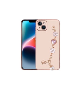 Apple iPhone 15 Plus Uyumlu Kılıf El Tutamaçlı Kamera Korumalı Zore Taka Silikon Kapak (Pembe)