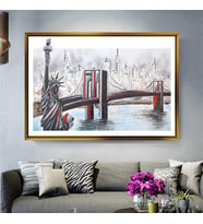 Altın Çerçeveli dekoratif tablo a1236 (Gold)