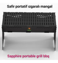 Safir Portatif Izgaralı Mangal Safir Sök-tak mangal Safir Portatif Piknik Mangalı – Safir Ateş Çukuru Safir Portatif Izgara Et Mangalı Steakhouse Barbekü