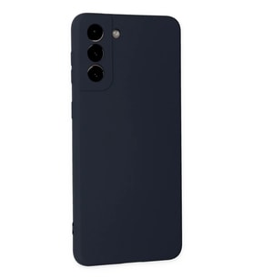 Newface Samsung Galaxy S21 Plus Kılıf Nano içi Kadife Silikon - Lacivert