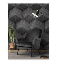 Dreamwall 3D Geometrik Küpler Desenli Silinebilir Tekstil Duvar Kağıdı (Çok Renkli)