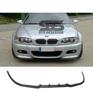 BMW 3 Series E46 M3 Cupra R Uyumlu Ön Lip Mat Siyah Ön Tampon Lip