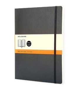 Moleskine Yumuşak Kapak Defter Siyah (Çizgili - 19x25)