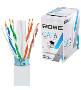 Cat6 Kablo 24Awg 0.51 305mt Rose C-6