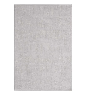 Hoom Rugs Akik 8609 Gri Modern Makine Halısı (Açık Gri)