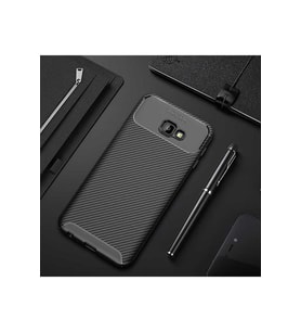 Samsung Galaxy J4 Plus Uyumlu Kılıf Zore Negro Silikon Kapak (Siyah)