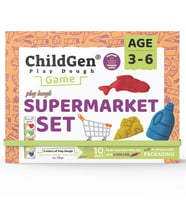 Childgen Play Dough Supermarket Sahneli Oyun Hamuru Kutusu 0.06.01.603