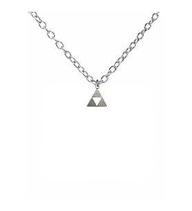 The Legend of Zelda Triforce Üçgen Kolye 60 cm Zincirli  Anime Oyun Temalı Unisex Takı