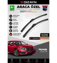 Honda Civic 10 Ön Cam Silecek Seti 2015-2021 Premium Araca Özel 65-45 Cm A+ Kalite