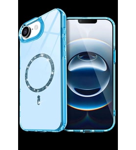 iPhone 16E Live Diamond Magsafe Kapak - Mavi