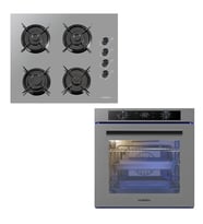2'li Ankastre Set( A-68 Sgf3 Dijital Ddt 88 Lt Platinum Metalik Gri Fırın/ Oc 88