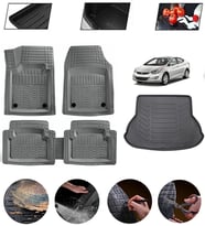 Hyundai Elantra 2011-2015 Uyumlu Paspas Araca Özel Bagaj Havuzu MBS Gri