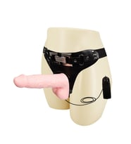 OdinsShop 16,5 cm Belden Bağlamalı İçi Dolu Titreşimli Strapon Penis