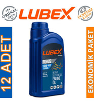 Lubex Robus Turbo 15W-40 1 Lt Mineral Motor Yağı (12 Adet)