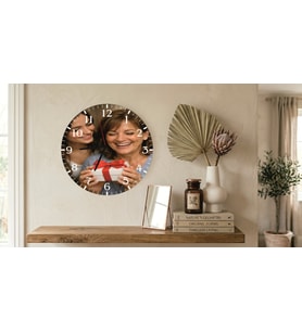 Kişiye Özel Büyük Boy Duvar Saati MDF 30 Cm