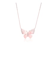eJOYA 14 Ayar Rose  Altın Kelebek Kolye 114615