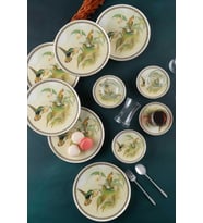 Acar Orina 18 Parça Porselen Pasta-İkram Seti XTL-05581 (Lacivert)