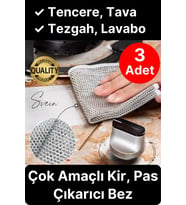 Çok Fonksiyonlu Tencere Tava Ovma Bezi Çizmez Tel Bulaşık Pas Silebilen Kolay Durulama Kopmaz