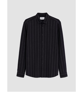 LCW Vision Lacivert Slim Fit Çizgili Erkek Gömlek