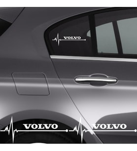 Volvo Xc 40 İçin Uyumlu Aksesuar Oto Ritim Sticker 2 Adet 20*9 Cm