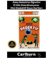 Özel Eğitici Zeka Geliştirici Öğretici Eğlence Aile 55 Parça Mini Dedektif Meyve&Sebzeler Oyun Kartı