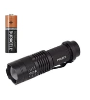 Cree Q5 Led Zoomlu Pilli Mini Feneri 14500 Pil İle Çalışma Özelliği
