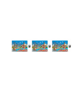 Kişiye Özel İstanbul Temalı Polyester Magnet 3'lü Set - Boğaz Manzarası