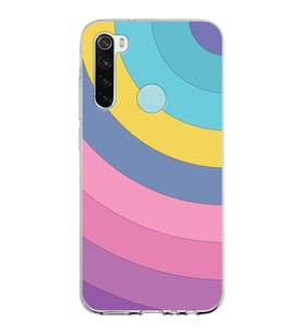 Xiaomi Redmi Note 8 Uyumlu Kapak Renk Cümbüşü Tasarımlı Şeffaf Silikon Kılıf