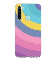 Xiaomi Redmi Note 8 Uyumlu Kapak Renk Cümbüşü Tasarımlı Şeffaf Silikon Kılıf