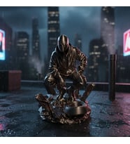Riva Self Marvel Spider-Man Dekoratif Masaüstü Aksesuarı - Koleksiyonluk Aksiyon Figürü (Bronz)