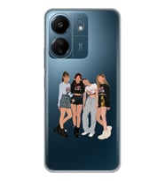 Xiaomi Redmi 13C Uyumlu Blackpink Tasarımlı Şeffaf Telefon Kılıfı