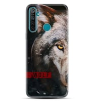Realme 5i 5 Pro 6i 7 Pro 8 Kılıf Desemli Silikon Wolf Eyes 1758