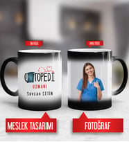Ortopedi Uzmanı Kupa Bardak Sihirli Fotoğraflı