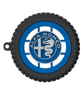 Alfa Romeo Logolu Özel Tasarım Araba Anahtarlığı (Mavi)