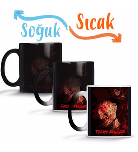 Freddy Krueger Sihirli Kupa Bardak Porselen