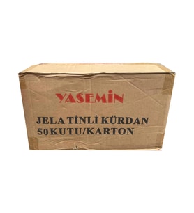 Yasemin Jelatinli Kutulu Poşetli Ahşap Kürdan - 500 Adetlik 50 Paket