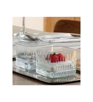 Set Elysia Kare Çerezlikler, 8'li, 235cc, Kahvaltılık ve Sosluk Takımı