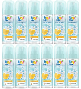 Uni Baby Bebek Kolonyası 150ML Nemlendiricili/Çiçeksi Ferahlık (12 Li Set)