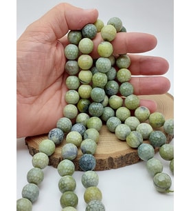 Peridot (Zebercet) Taşı Bal Peteği Faset Kesim Dizi 14mm(62270)