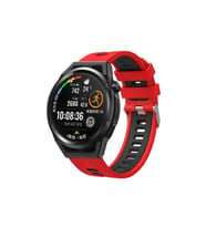 Samsung Gear S2 Uyumlu KRD-55 Uyumlu Kordon Silikon Çift Renkli Sportif KRD-55 Kayış