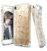 Ringke Air Prism 3D Elmas Yansıması iPhone 7/8 Plus ile Uyumlu KIlıf Clear Ultra Hafif Esnek İnce Şeffaf Transparan
