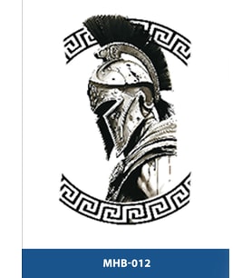 MHB-012 ORTA BOY SAVAŞCI SPARTALI ASKERİ DESEN GEÇİCİ DÖVME-TATTO