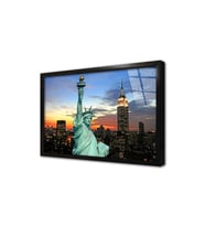 New York Şehir Çerçeveli Cam Tablo