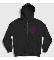 Presmono Unisex Siyah Neverland K-Pop G I Dle Fermuarlı Kapüşonlu Sweatshirt 409490tt