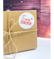 Team Brıde Yazılı Yuvarlak Yapışkanlı Etiket 5x5 cm 100 Adet