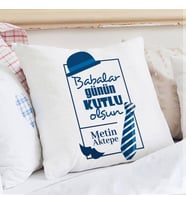 Kişiye Özel Kayın Babaya Babalar Günü Hediyesi Yastık