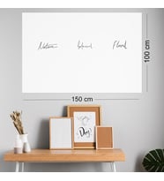 * 1 Beyaz 1 Şeffaf * 100 x 150 cm - Yapışkansız Tutunan Akıllı Kağıt