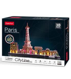 CubicFun Paris 3D Puzzle 115 Parça LED Işıklı