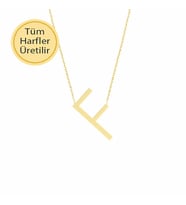 14K Altın Harf Kolye