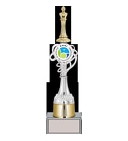 ODAK KUPA - Figürlü Kupalar - Satranç Figürlü Kupalar FG-036 B - 37 cm